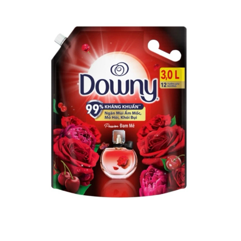 [CHÍNH HÃNG]<Túi 3000ml>Nước xả vải downy hương nước hoa đam mê