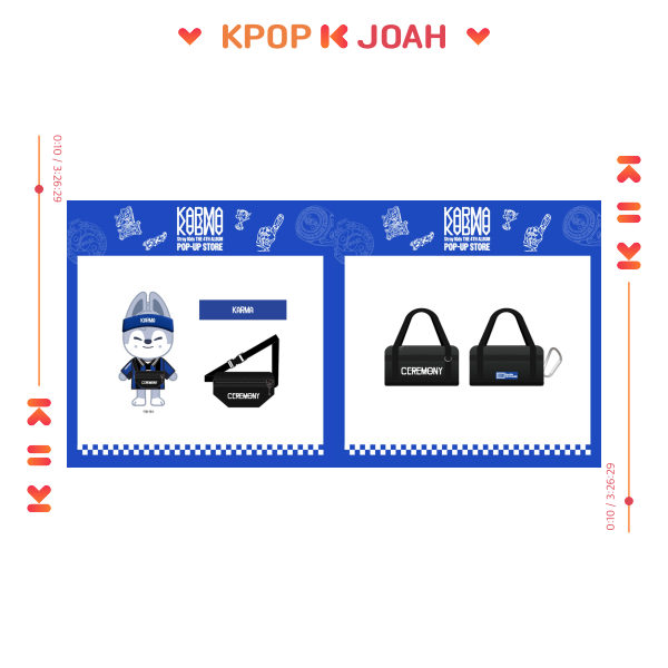 (SKZOO DUFFEL BAG / OUTFIT SET) Stray Kids [KARMA] POP-UP STORE MERCH (29th Oct.2025)