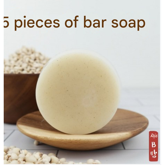 YB Mom Wart Job 's Tears Soap – Bộ xà phòng làm sạch da mặt Gentle Job 's Tears, 100g, 5 chiếc