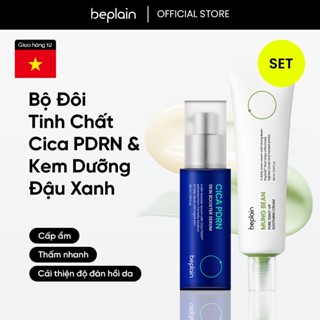 [Beplain Chính Hãng] [Combo độc quyền] Tinh chất PDRN Rau Má phục hồi & tái sinh tổn thương cho da, cấp ẩm, căng bóng 30ml + Kem Dưỡng chiết xuất Petide Đậu Xanh, ngừa dấu hiệu lão hoá, giảm tình trạng lỗ chân lông 60ml