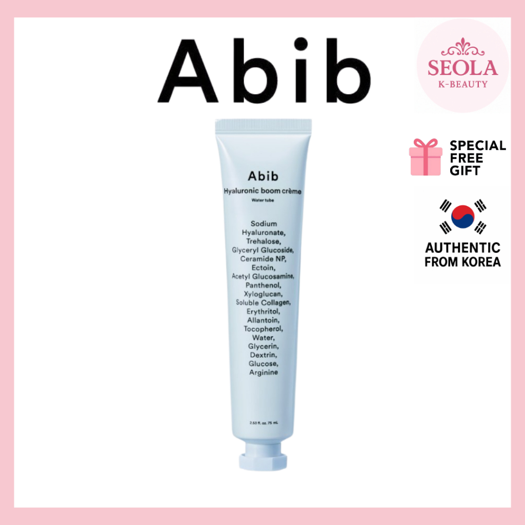 [Abib] Hyaluronic Boom Cream Water Tube / Kem dưỡng