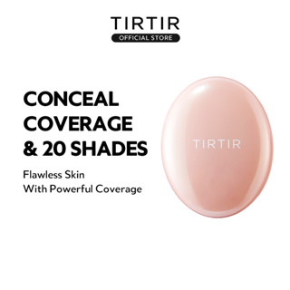   TIRTIR  Phấn nước Che phủ Toàn Diện Bền Màu Siêu Kiềm Dầu Hiệu Ứng Matte 18g  20 MÀU CƠ BẢN  