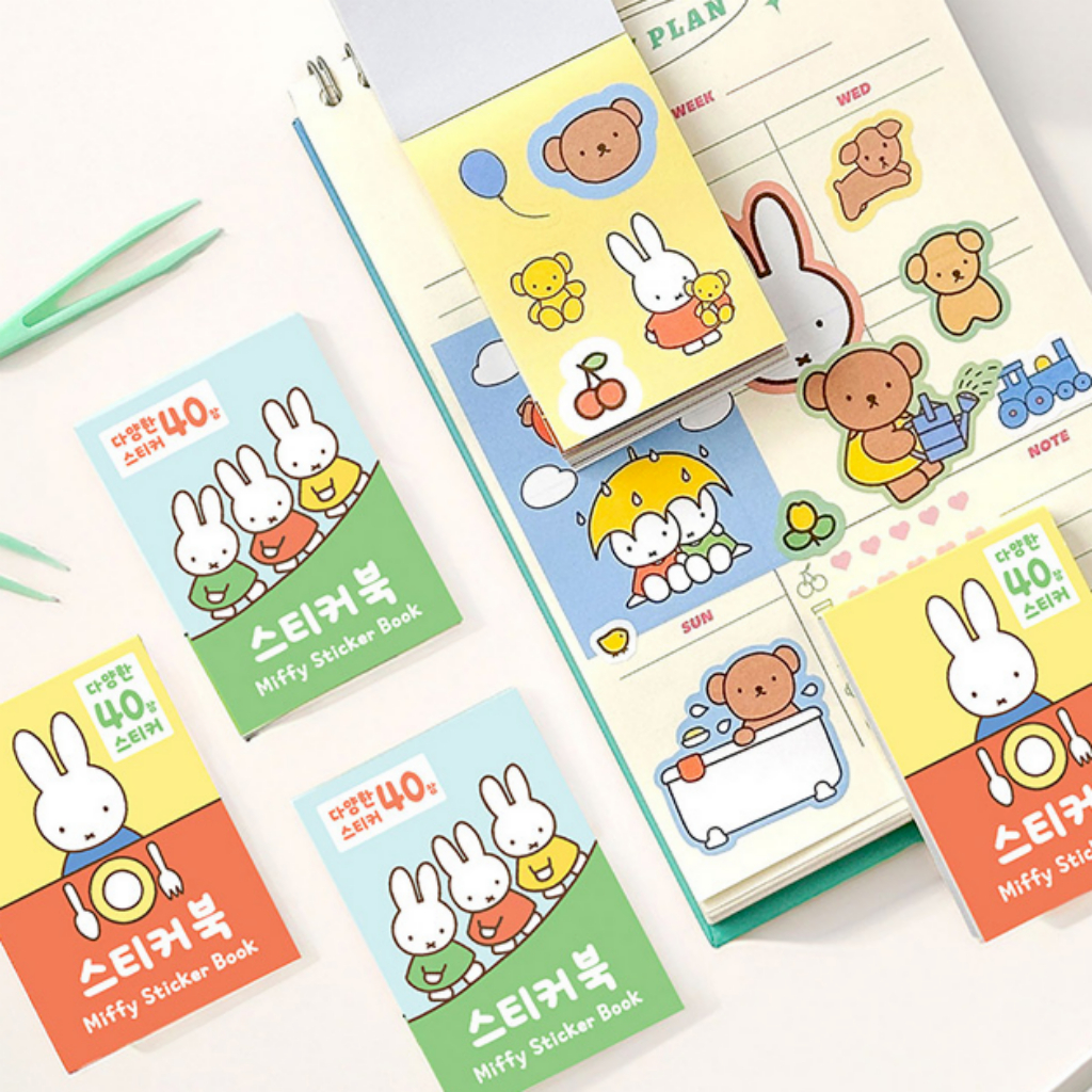 Miffy Mini Sticker Book Random 1pc | Sticker Miffy Hình Dán Thỏ Cute Mini
