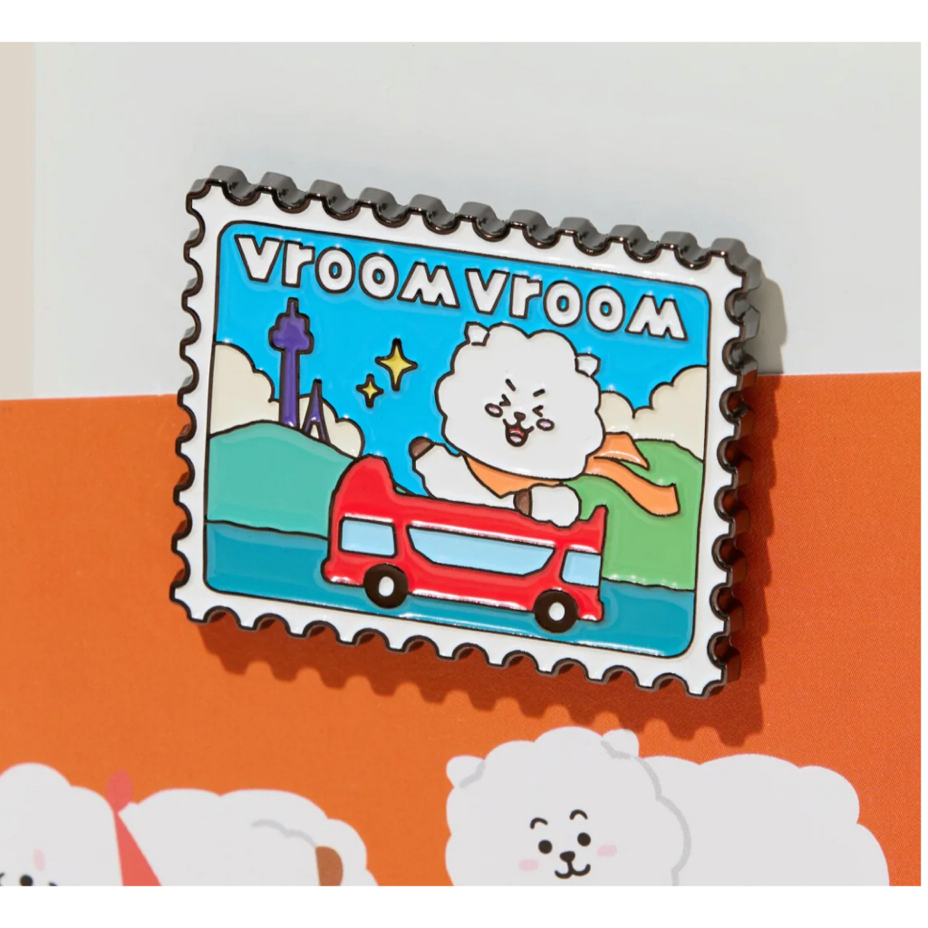 [BT21] Nam châm kim loại BT21 SEOUL EDITION-RJ