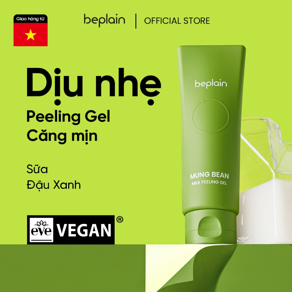[Beplain Chính Hãng] Gel sữa đậu xanh BEPLAIN tẩy tế bào chết vật lý hiệu quả 120ml | BigBuy360 - bigbuy360.vn