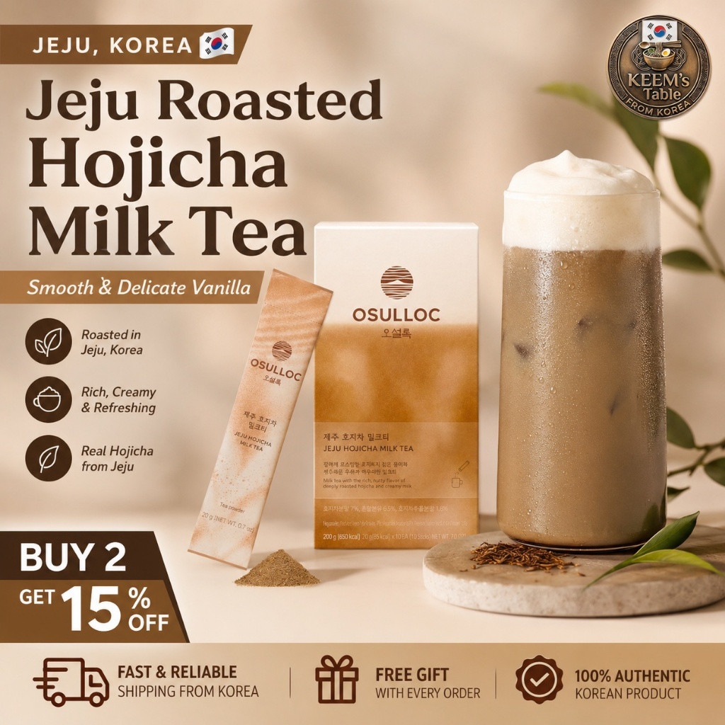 Trà sữa Hojicha rang Osulloc Jeju