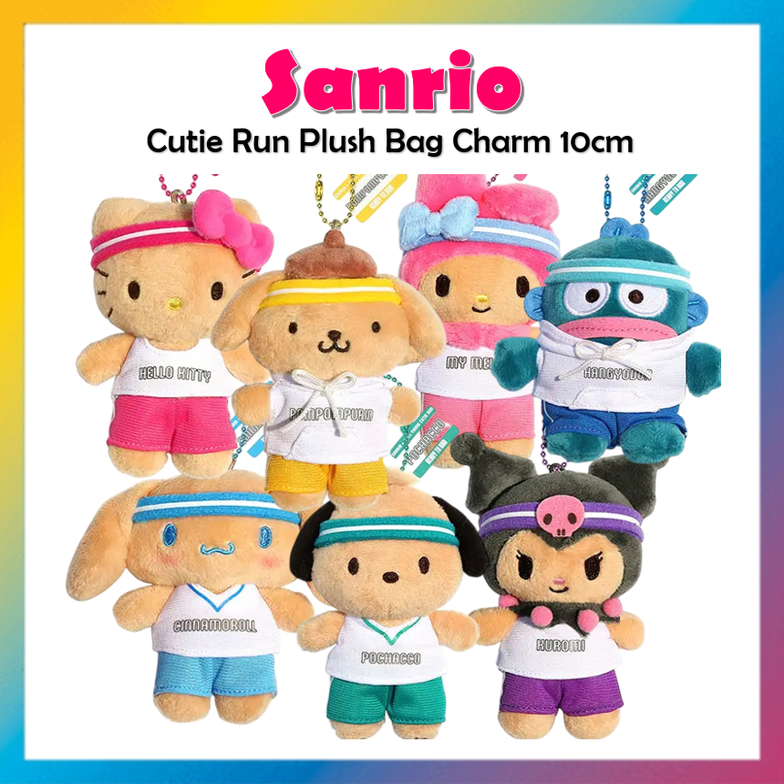 [Sanrio] Túi sang trọng Cutie Run Charm 10cm Sanrio Olive Young Exclusive kitty pompompurin pochacco