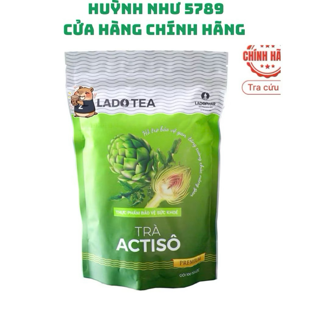 [CHÍNH HÃNG]Trà Actiso Premium Ladophar (bịch 100 túi)