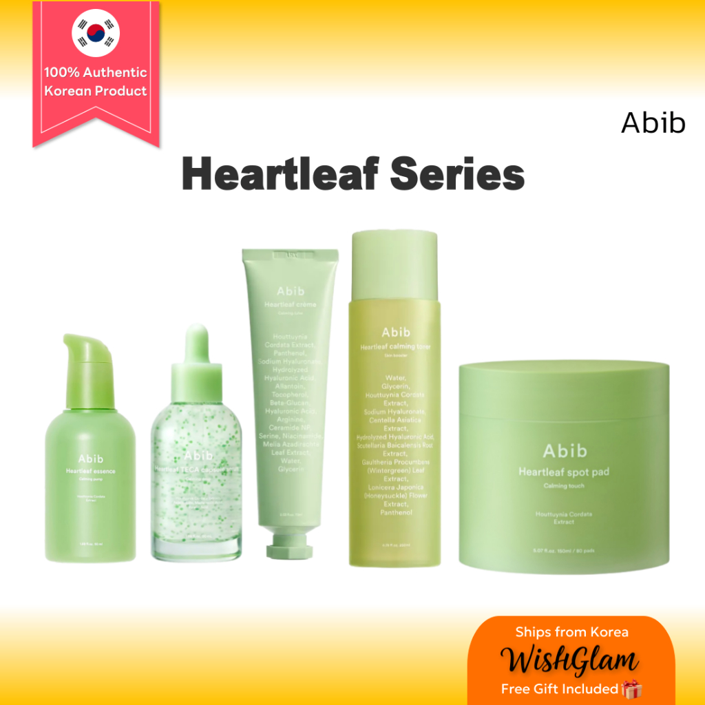 Abib Heartleaf Series -Essence, Cream, Serum, Pad, Teca Serum