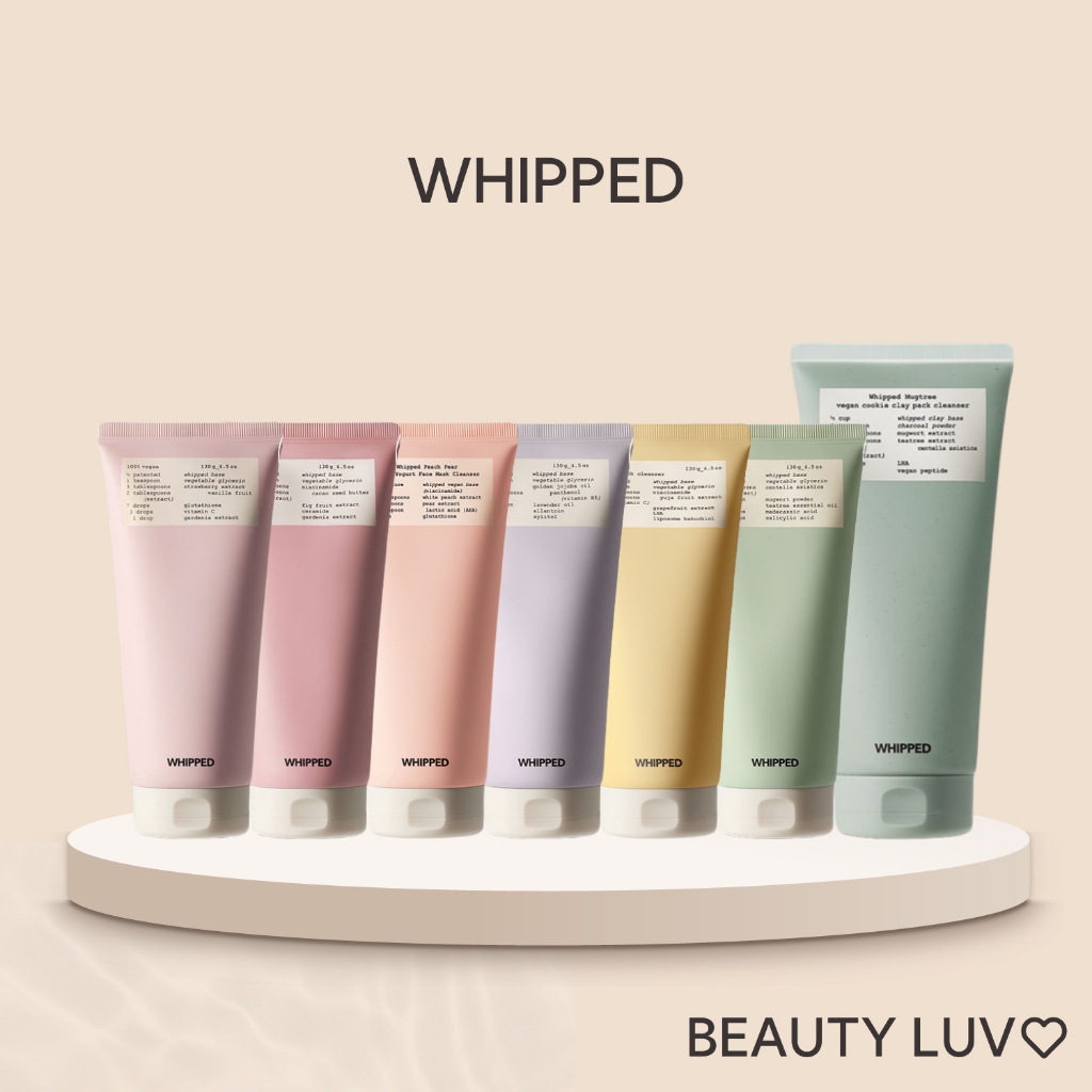 [WHIPPED] Vegan Pack Cleanser (Ddalva, Jojovender, Peach Pear, Mugtree, Muhwabutter, Yuzamong, Cooki