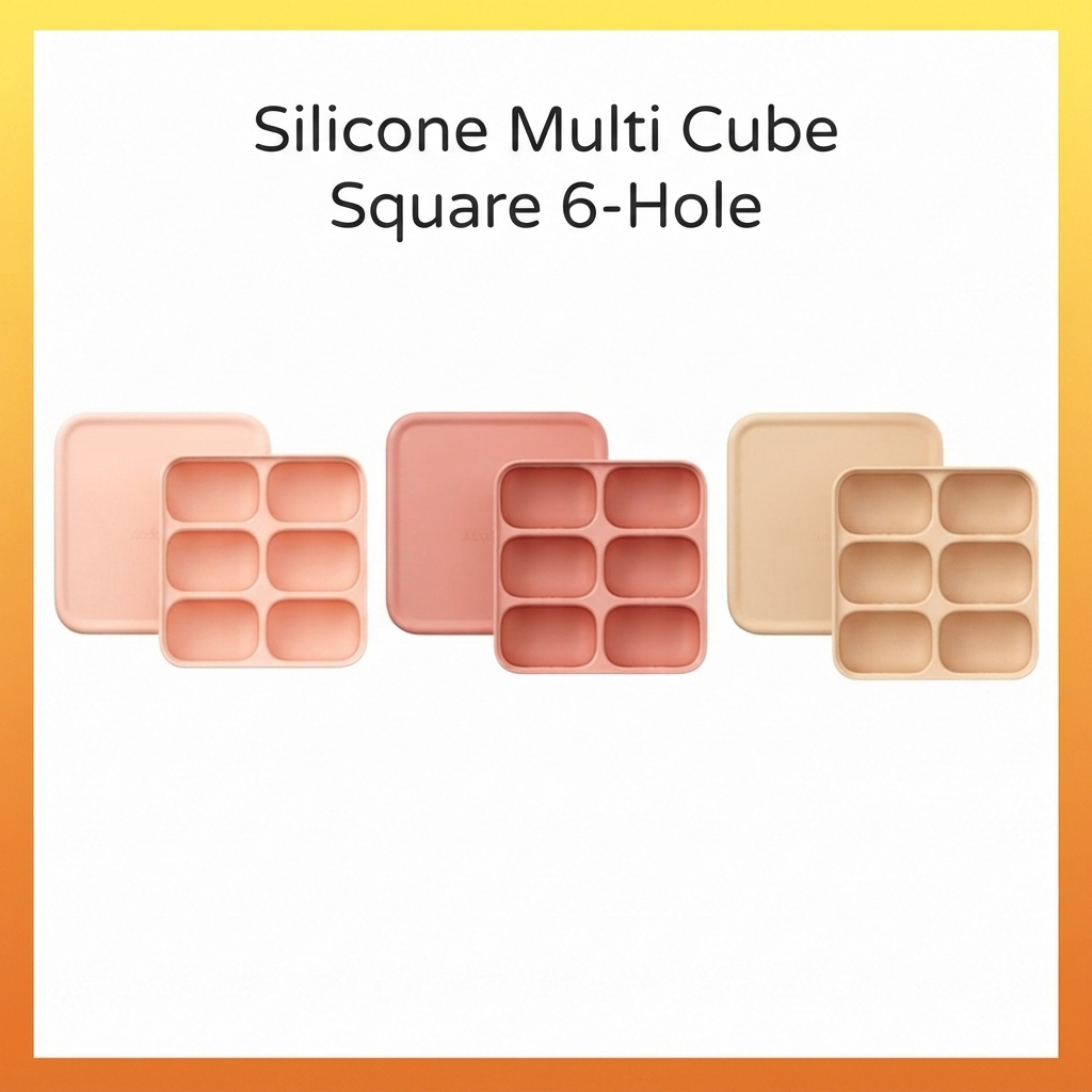 [AttiRabbit] Silicone Multi Cube Square 6 lỗ