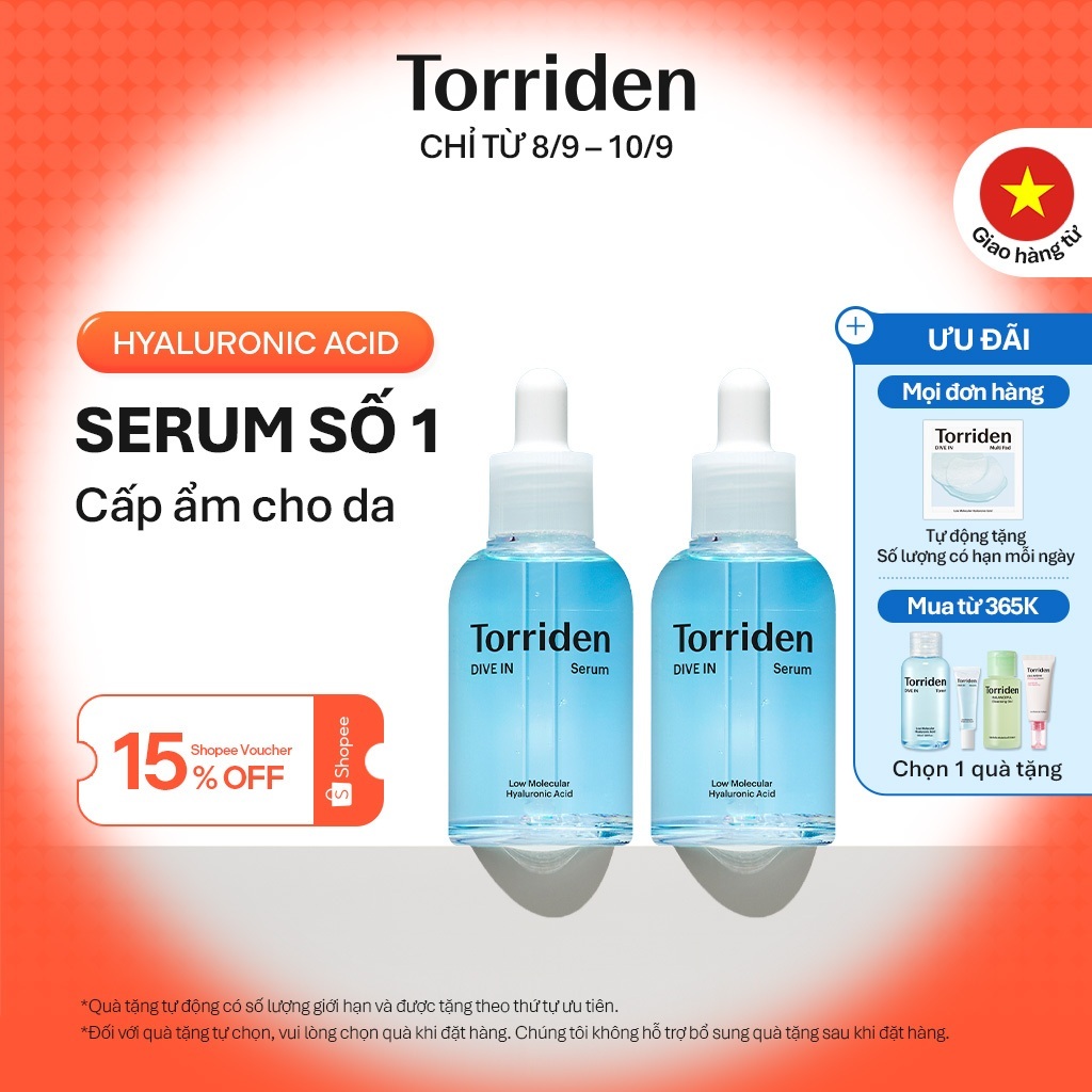 [Torriden Chính hãng] [SET] Serum DIVE IN, 50ml+50ml