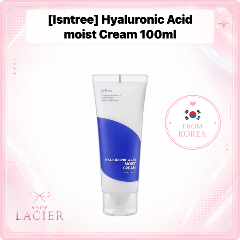 ISNTREE Kem dưỡng ẩm Axit Hyaluronic 100ml/ Kem dưỡng ẩm Hàn Quốc/ Dưỡng ẩm sâu/ Hàng chính hãng Sho
