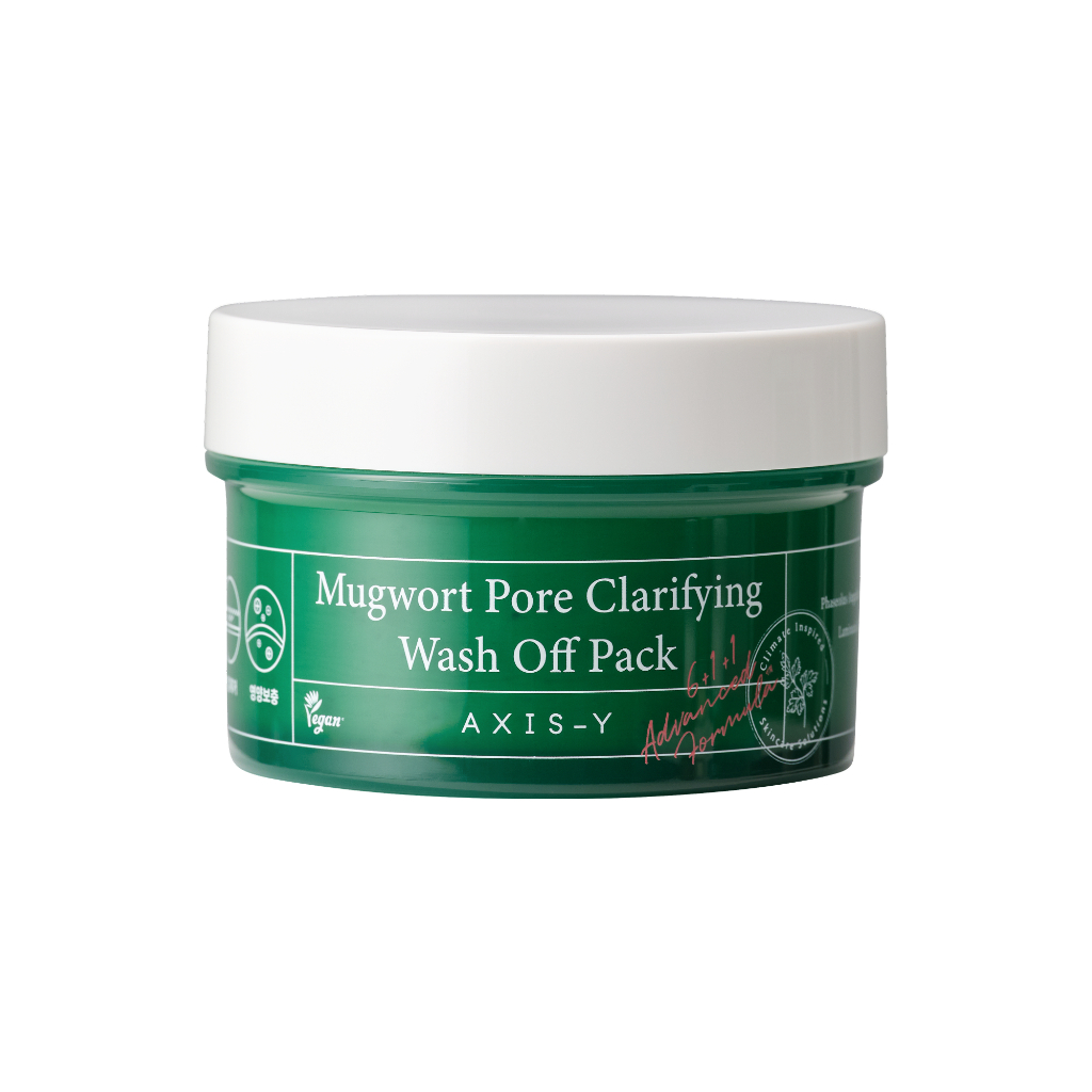 Gói rửa sạch lỗ chân lông AXIS-Y Mugwort 100ml 1 cái – 61% mặt nạ đất sét Mugwort để chăm sóc lỗ châ