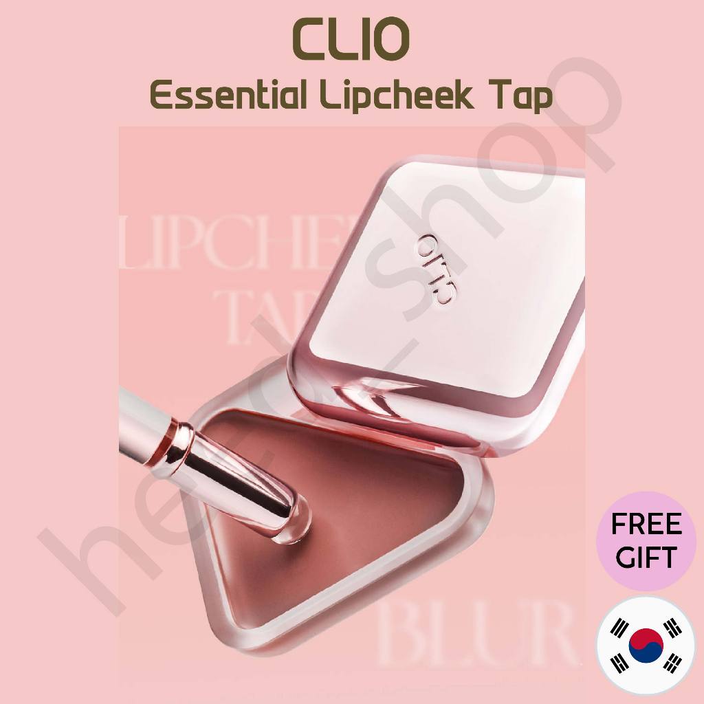 CLIO [CIO] Essential Lipcheek Tap + Lip Brush / 6 MÀU