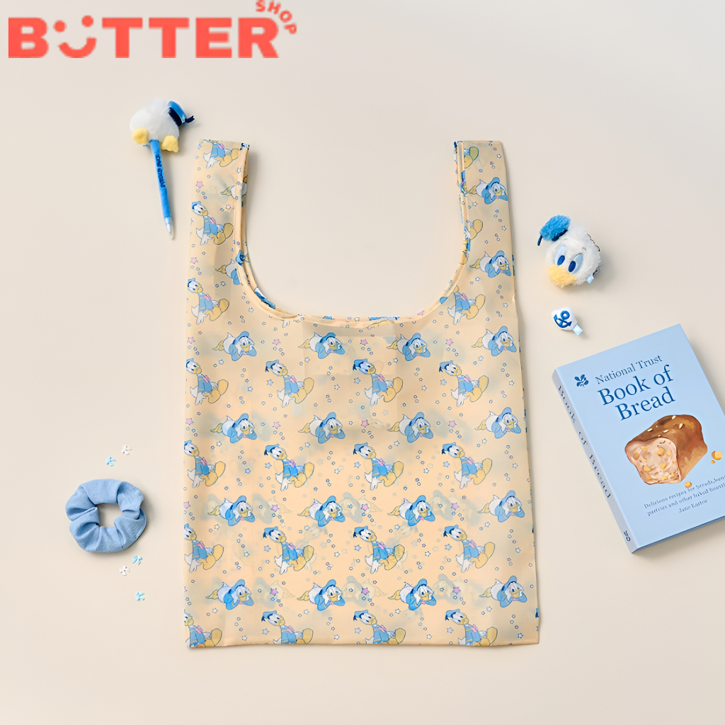 [Butter Shop] Donald Duck Star Pattern Standard Yellow bag, Túi màu vàng tiêu chuẩn họa tiết Donald 