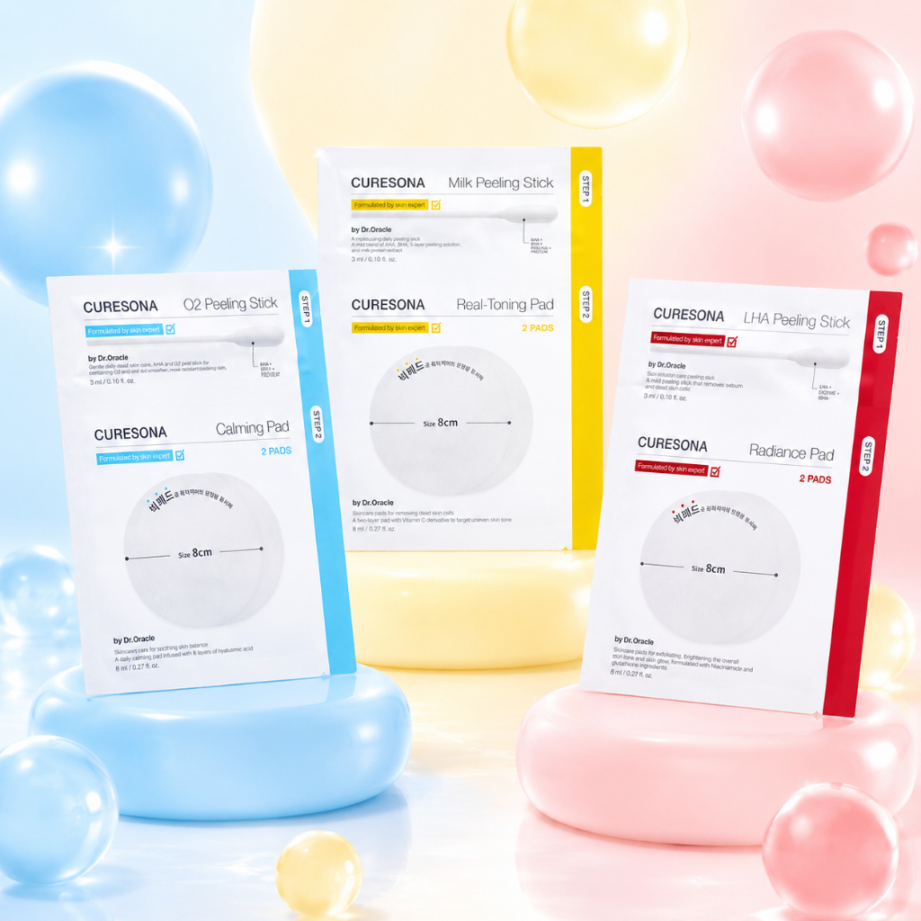 Bộ dụng cụ gọt vỏ Dr.Oracle Curesona| Làm sáng & làm sạch lỗ chân lông| Chăm sóc phát sáng| Kiểm soá