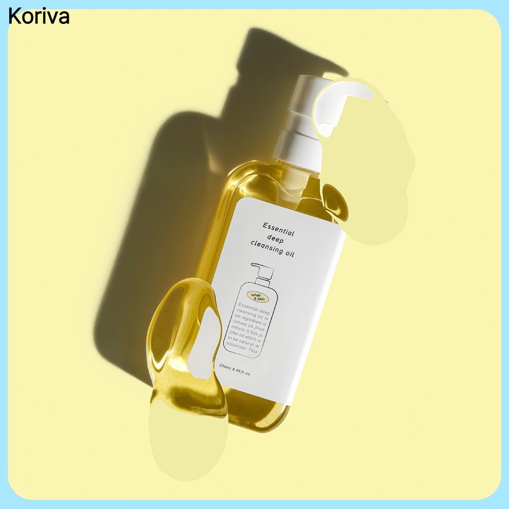 What A Skin Essential Deep Cleaning Oil 250ml Makeup Remover Facial Cleansing Oil Daily Skin Care 1p