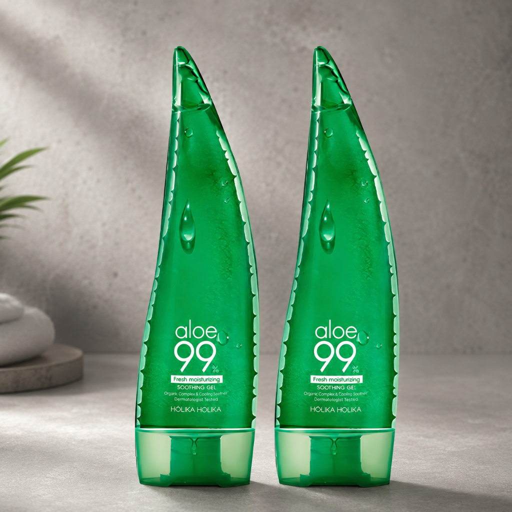 Holika Holika Aloe 99% Soothing Gel 250ml Jeju Cold-Pressed Aloe Vera Korean Skincare