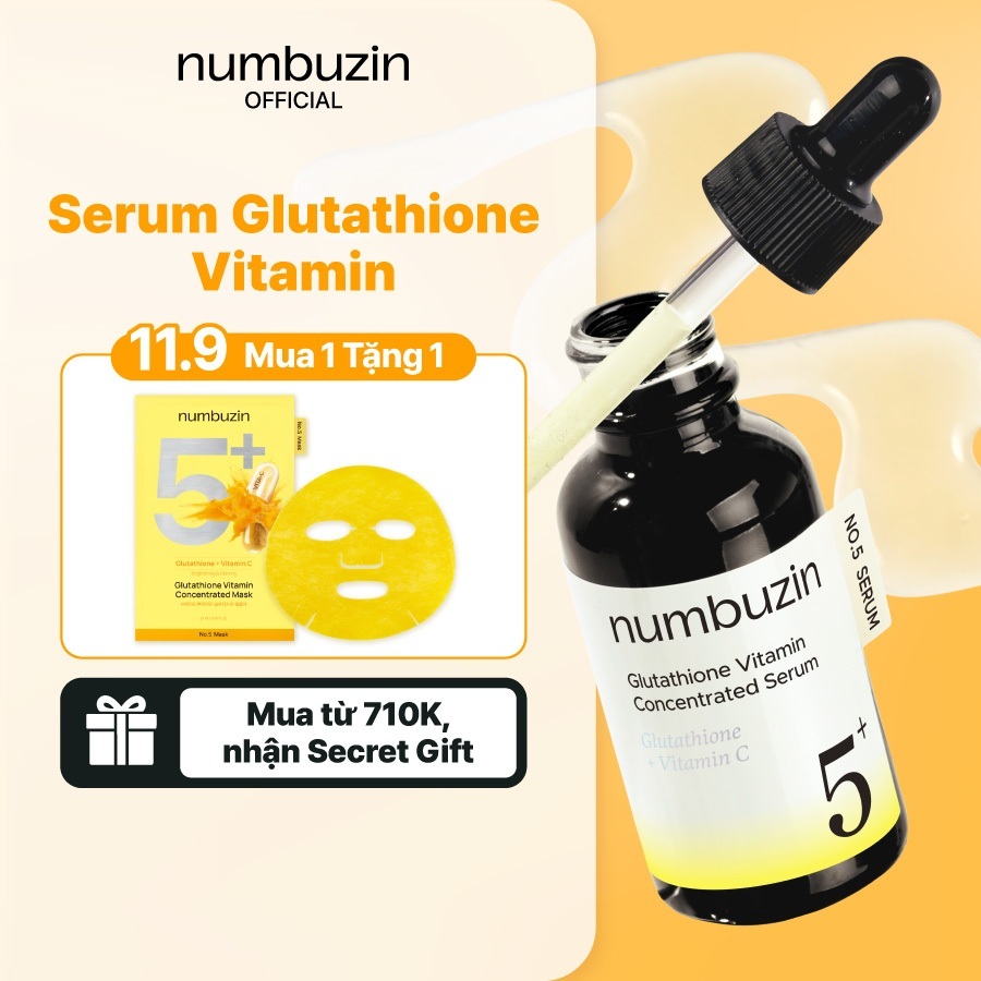 [Numbuzin Official] No.5+ Serum vitamin cô đặc – 30ml