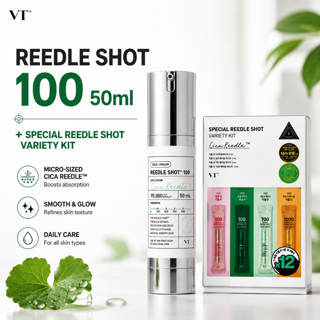 [VT Cosmetics] Reedle Shot 100 (50ml) + Bộ dụng cụ đa dạng Reedle Shot đặc biệt / Reedle Shot Hàn Qu
