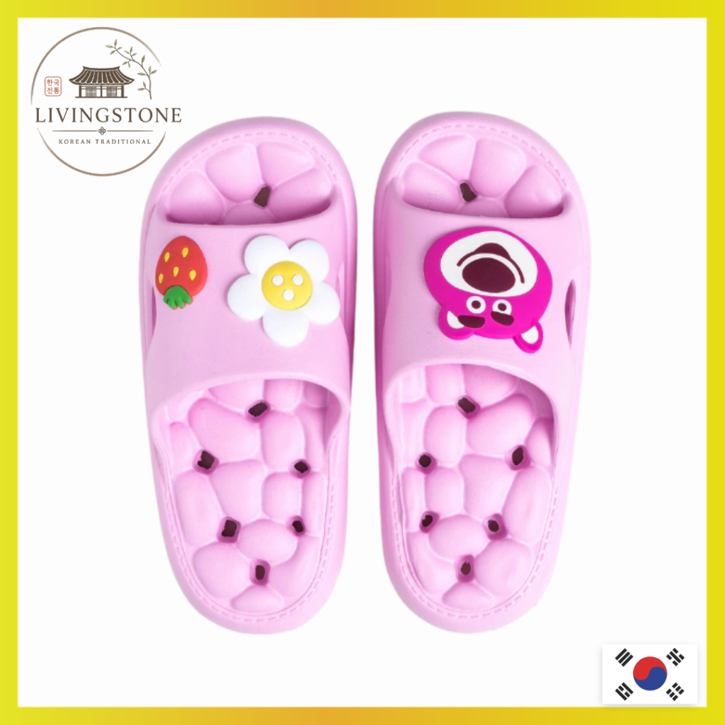 [DAISO KOREA] Dép phòng tắm Disney Toy Story Lotso EVA (240-260mm) | Dép nhà chống nước chống trượt 
