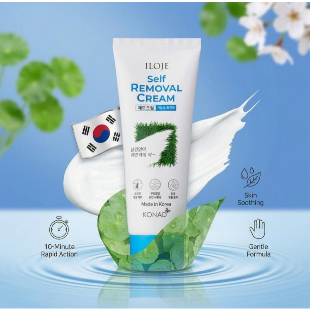 Kem tẩy lông tự tẩy lông ILOJE 100ml / Công thức làm dịu da Cica 10 phút nhanh