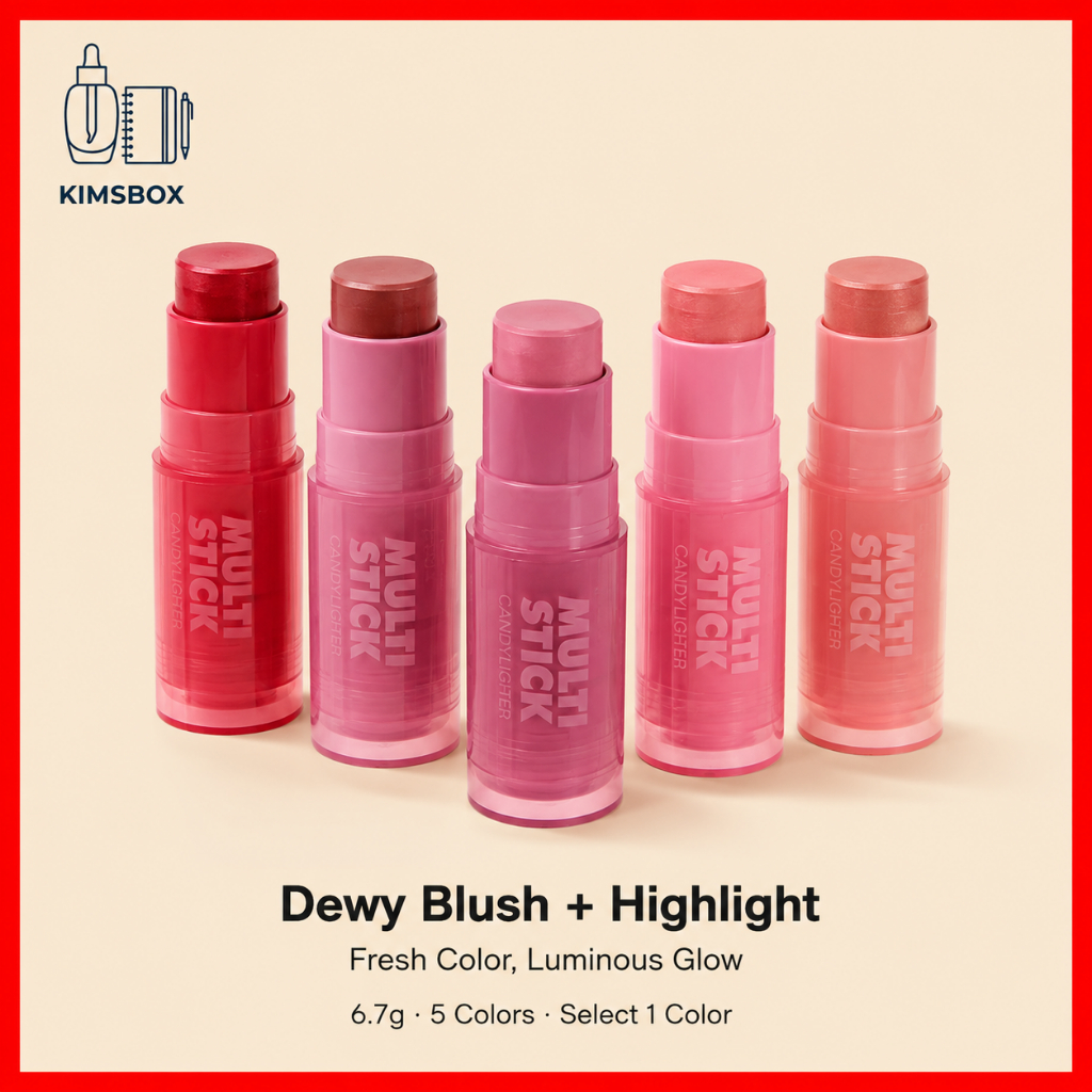 I'M MEME I 'M MEME Cream Blush Stick 6.7g Multi Stick Candylighter Dewy Highlighter 5 màu