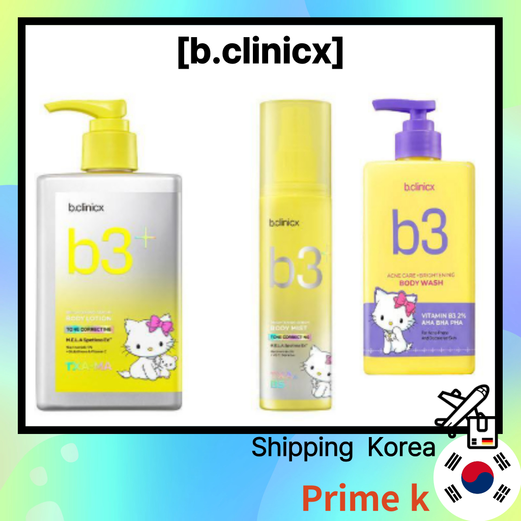 [B.CLINICX] B3 + Brightening Serum Tone Correcting Body Mist 100ml / Brightening Care + Tone Correct