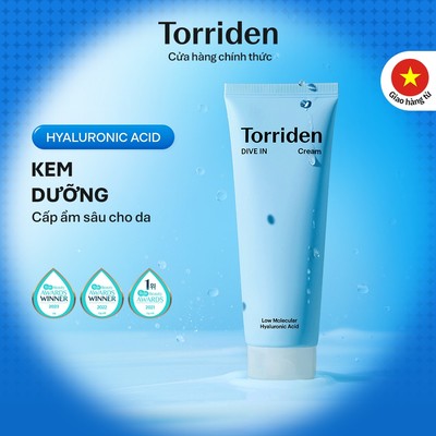 [Torriden Chính hãng] Kem dưỡng DIVE IN chứa Hyaluronic Acid, 80ml, Cream