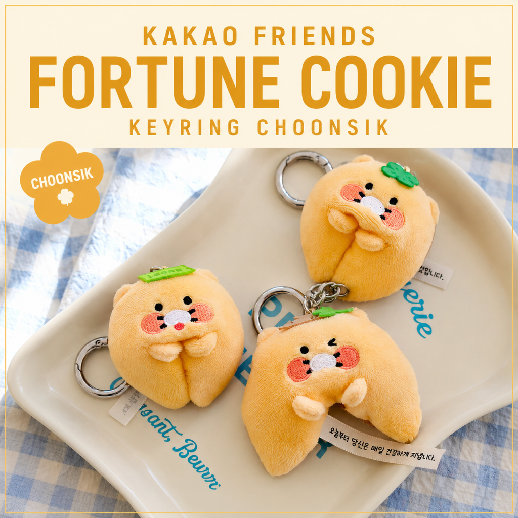 [Kakao Friends] Móc khóa sang trọng Fortune Cookie Choonsik