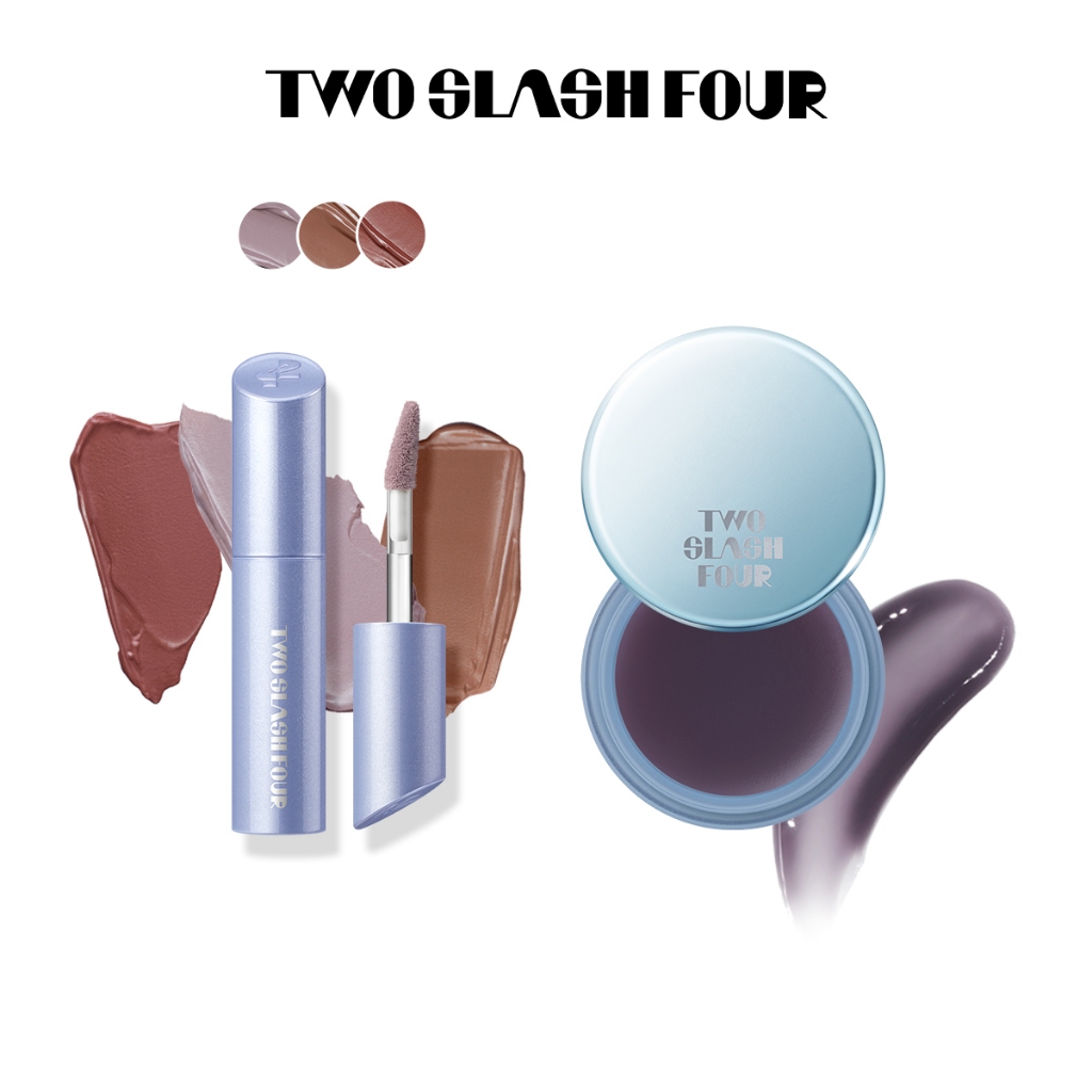 [TWO SLASH FOUR] Son Tint Bóng & Mặt Nạ Ngủ Môi - Cloud Lip Chiller Mini + Glaze Lip Sleeping Booste