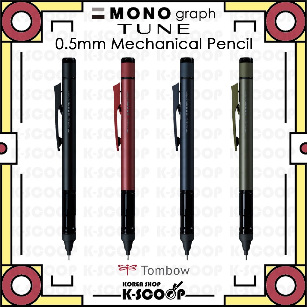 Bút chì cơ Tombow MONO Graph Tune 0,5mm – Tẩy MONO có thể nạp lại