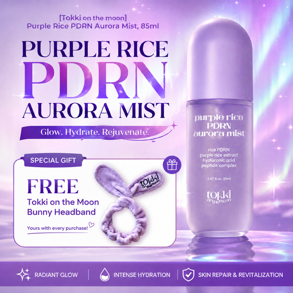 [Tokki trên mặt trăng] ✦Ban nhạc Bunny miễn phí✦ Sương mù Aurora Rice PDRN, 85ml, 1pc l Xịt mặt Hàn 