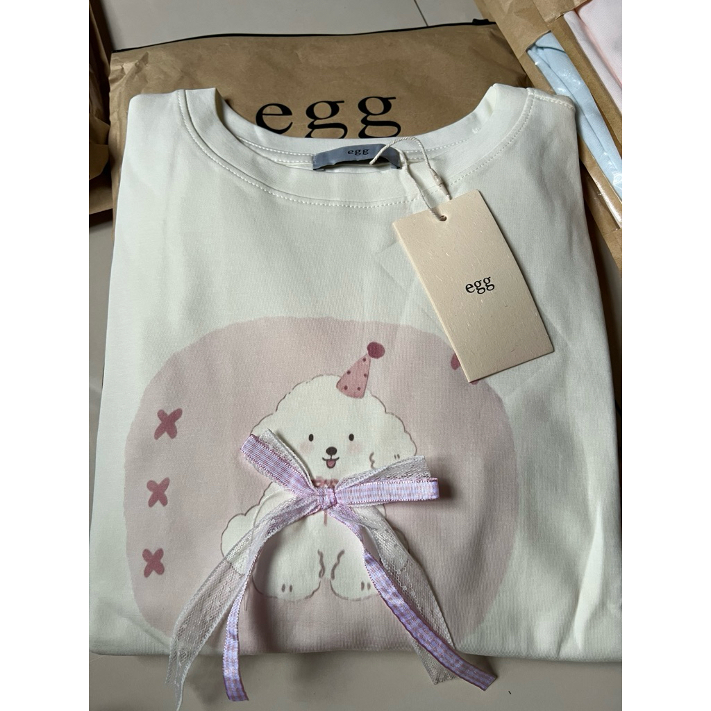 Áo Egg dài tay 95%cotton