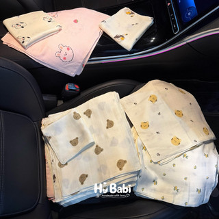 Khăn sữa cao cấp 4 lớp set 5/ 10 khăn sợi tre/muslin cho bé sơ sinh, không bụi vải, mềm mịn, thấm hút