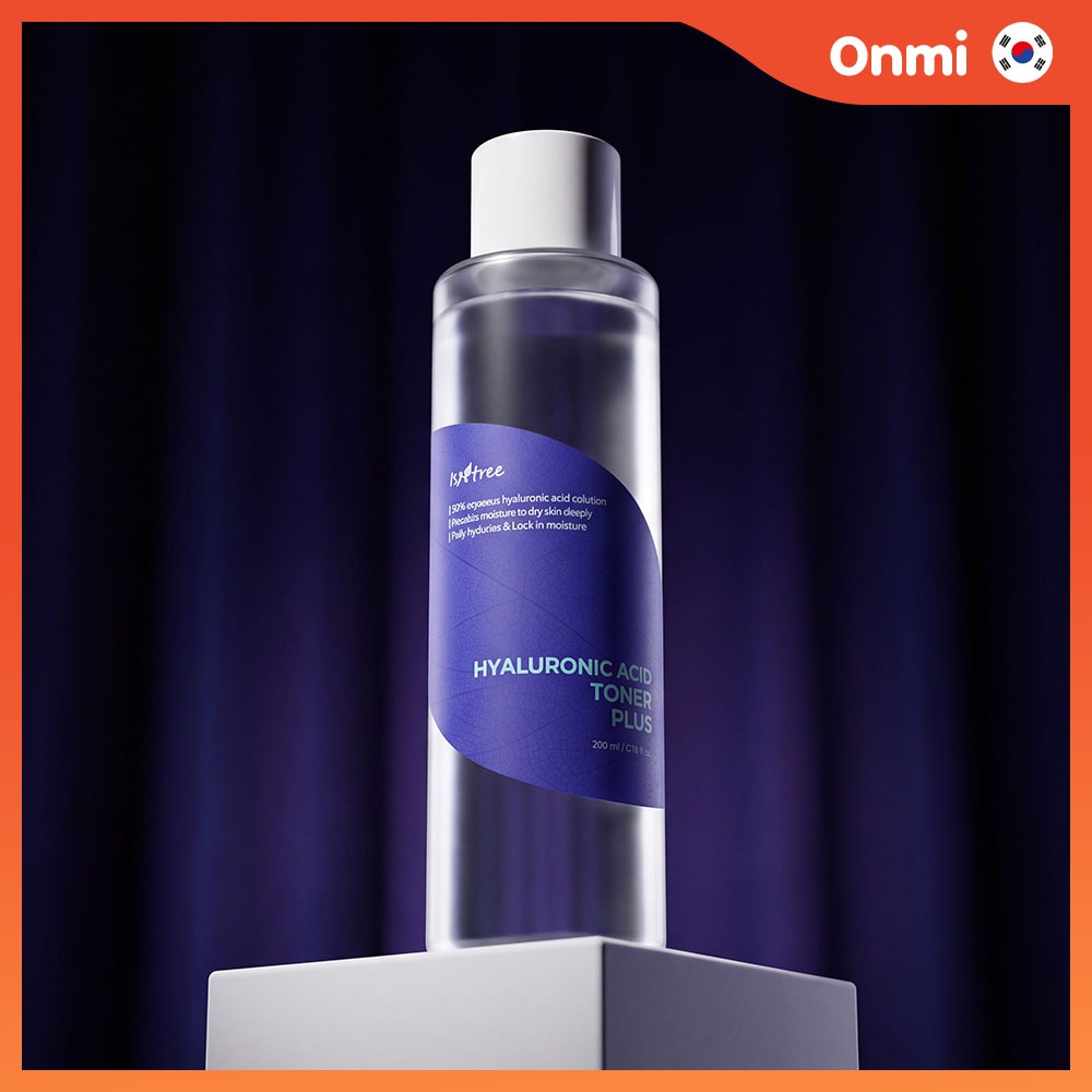 [ISNTREE] Hyaluronic Acid Toner Plus | Nước Hoa Hồng Cấp Ẩm Chuyên Sâu Hyaluronic Acid Plus 200ml
