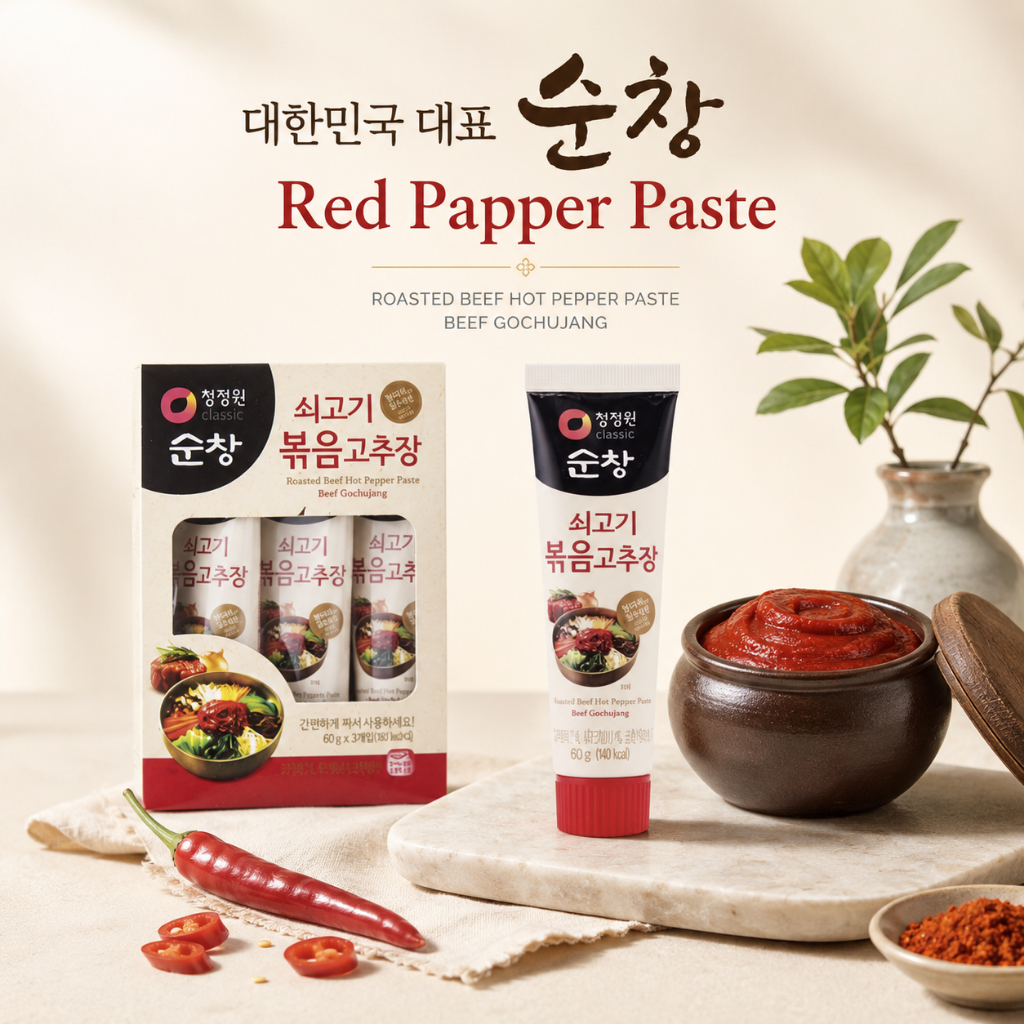 Thịt bò nướng Sunchang Gochujang 60g x 3EA / Sốt ớt Hàn Quốc / Ống Gochujang