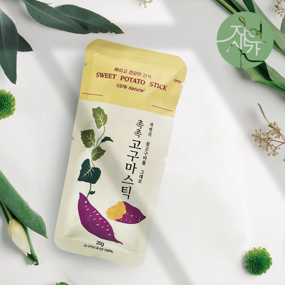 Hanul Food Moist Sweet Potato Stick 20g - Chewing Korean Healthy Snack