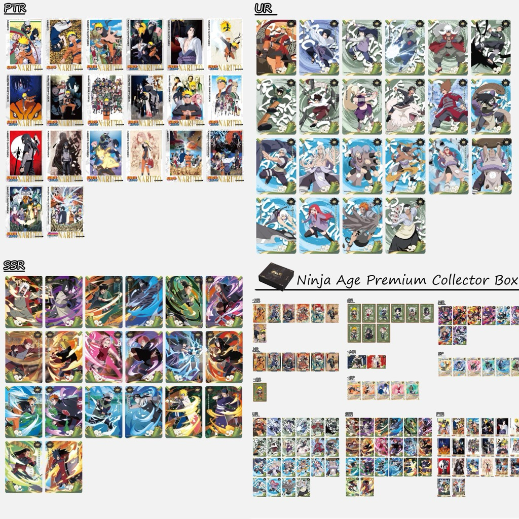 Eng Black Box Ninja Age Thẻ riêng biệt SSR UR PTR Kayou Naruto