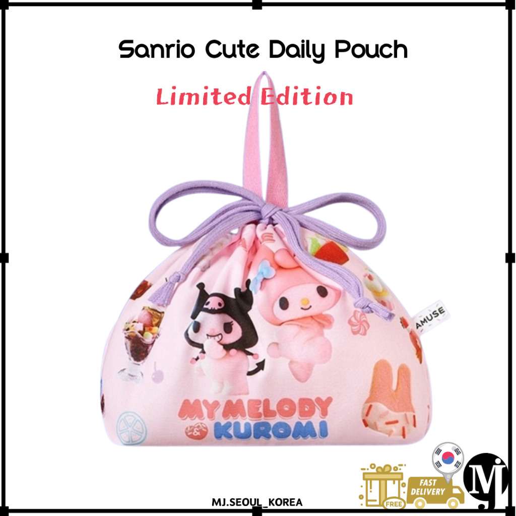 Sanrio Kuromi My Melody Daily Pouch Makeup Pouch