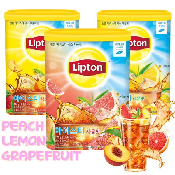 Hộp trộn trà chanh ngọt Lipton 770g | Đào, chanh, bưởi