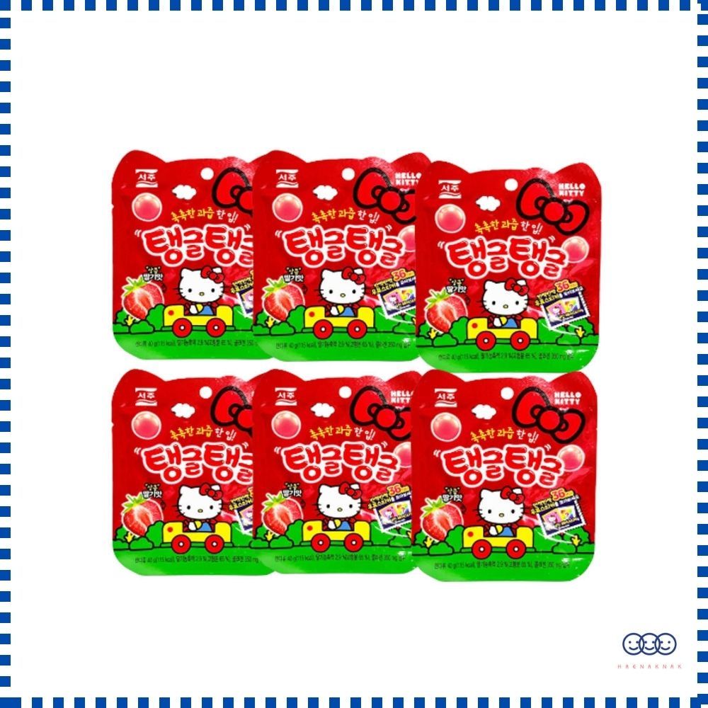 * Seoju * Thạch dâu Tangle Tangle 40gx6