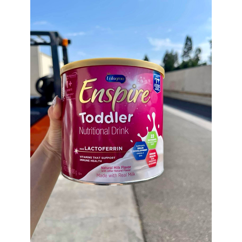 date 9/2027 - Sữa bột Enfamil Enspire hồng ENSPIRE TODDLER ENFAMIL cho bé 1-3 tuổi 680G