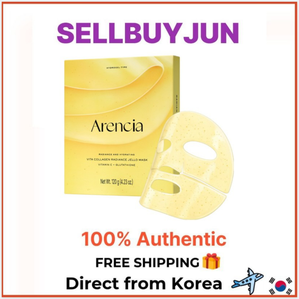 [Arencia] Bộ 4 mặt nạ Vita Collagen Radiant Jello Hydrogel | Mặt nạ tấm