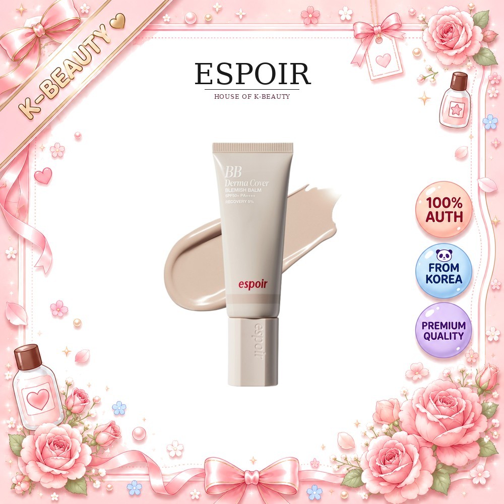 [espoir] Kem dưỡng da BB Cream 40g SPF50 + PA + + + + - Phấn phủ, Ash Beige, Hàn Quốc