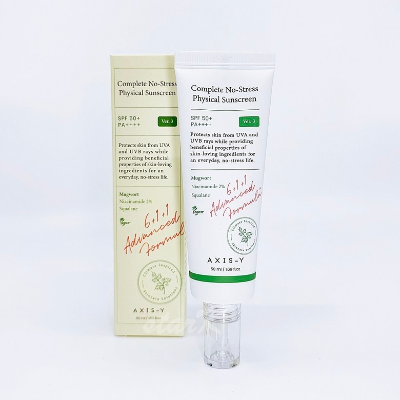 Kem chống nắng vật lý không căng thẳng AXIS-Y Complete Ver.3 SPF50 + PA + + + 50ml 1pc – Kem chống n