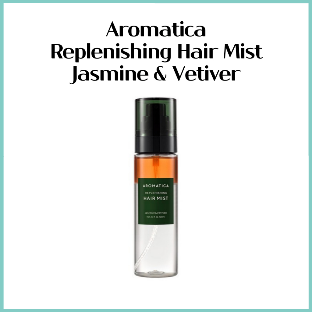 [Aromatica] Xịt dưỡng tóc bổ sung Jasmine & Vetiver - Chăm sóc dưỡng ẩm & hương thơm