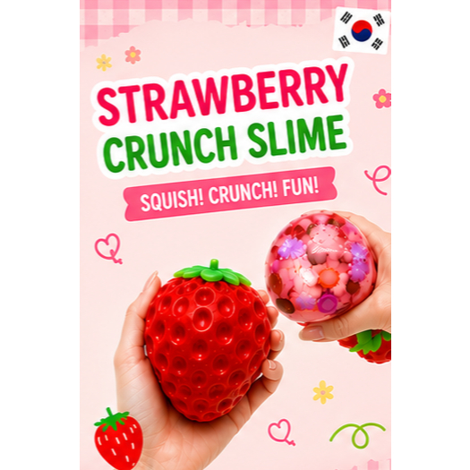 Dâu Crunch Slime, SẢN XUẤT TẠI HÀN QUỐC, ĐỒ CHƠI HÀN QUỐC