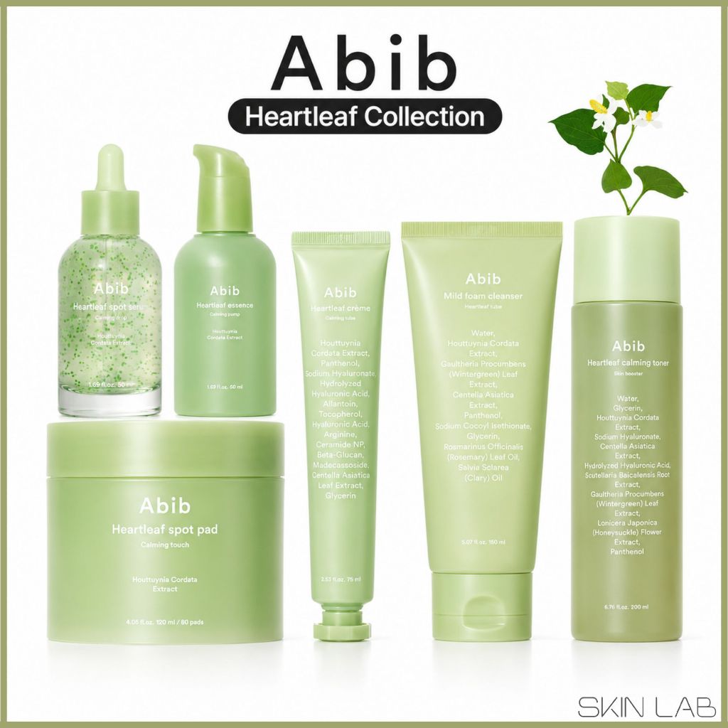 [Abib] [Ship từ Hàn Quốc] Diếp Cá Heartleaf – Toner, Serum, Kem Dưỡng, Toner Pad & Sữa Rửa Mặt